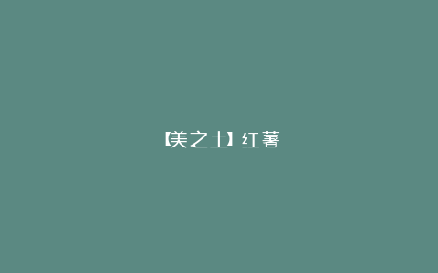 【美之土】红薯