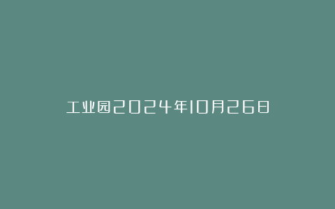 工业园2024年10月26日