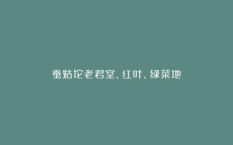 蚕姑坨老君堂、红叶、绿菜地