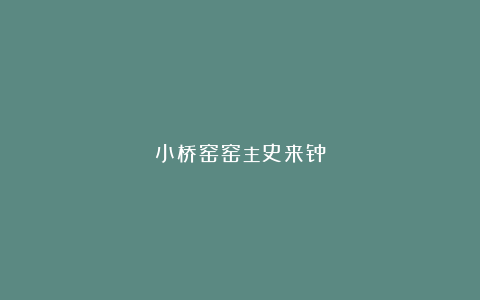 小桥窑窑主史来钟